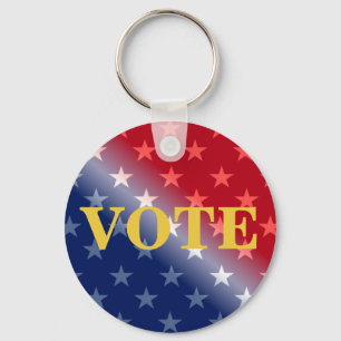Cool Patriotic VOTE Voter Voting Custom  Key Ring
