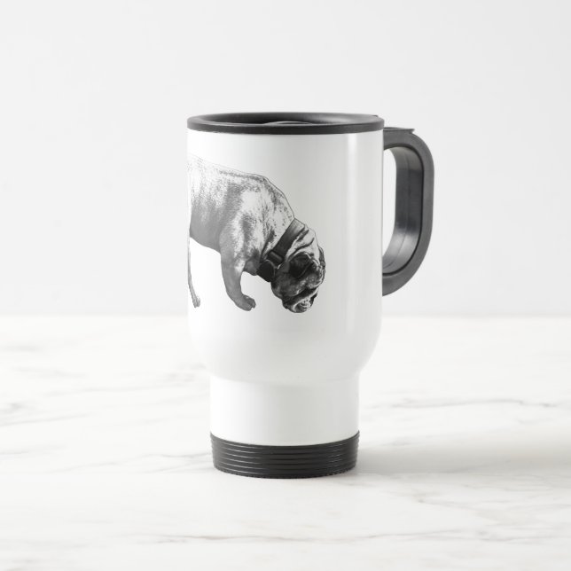 Cool Patrol, Gray Motion Travel Mug (Front Right)