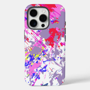 Cool Pattern Design on White Background iPhone 16 Pro Case