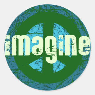 Cool Peace Anti-war Classic Round Sticker