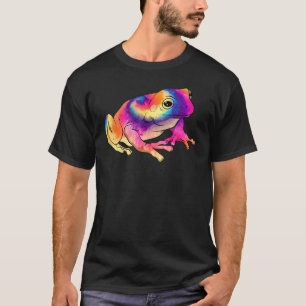Cool Peace Frog Tie Dye T-Shirt For Boys And Girls