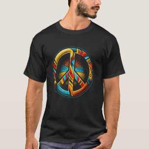 Cool Peace Sign Symbol Pop Art Style Men Women T-Shirt