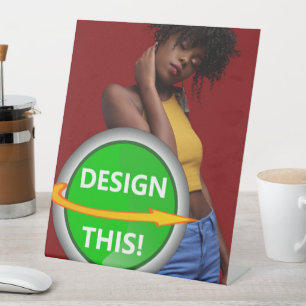 COOL! Pedestal Sign 10" X 12" - Custom