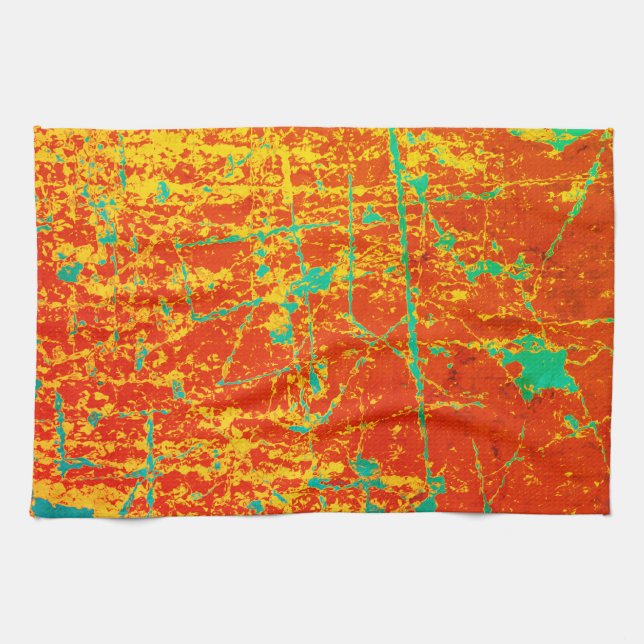 Cool Peeling Paint Tea Towel (Horizontal)