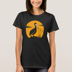 Cool Pelican Bird Animal At Sunset For Men Women B T-Shirt