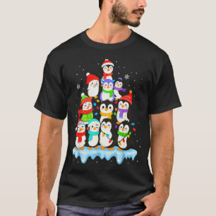 Cool Penguin Christmas Pajamas Shirt Boys, Penguin