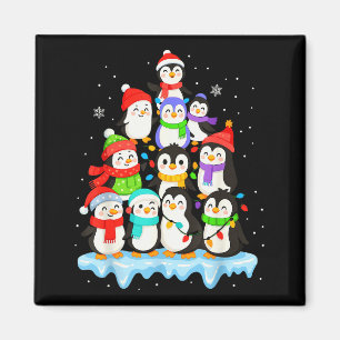 Cool Penguin Christmas Pajamas Shirt Boys, Penguin Magnet
