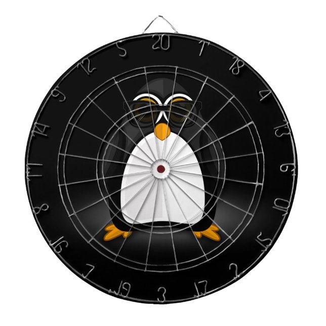 Cool Penguin Dartboard (Front)