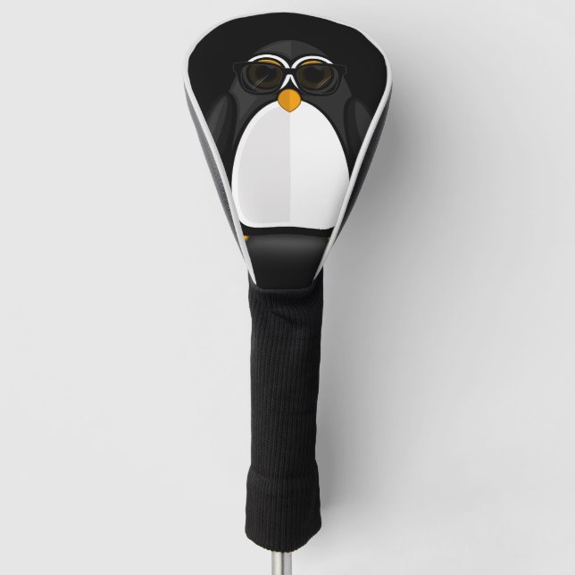 Cool Penguin Golf Head Cover (Front)