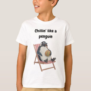 Cool Penguin Kids T-Shirt Funny Summer Cartoon