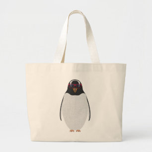 COOL PENGUIN LARGE TOTE BAG