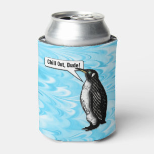 Cool Penguin Talk (Personalised) Can Cooler