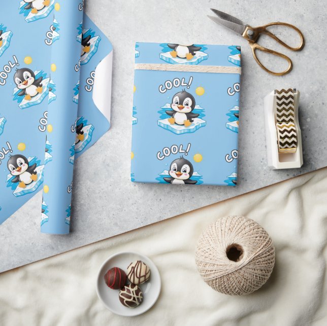 Cool! ,  Penguin Wrapping Paper (Crafts)