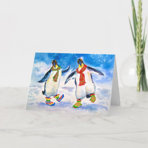 Cool Penguins Christmas Card