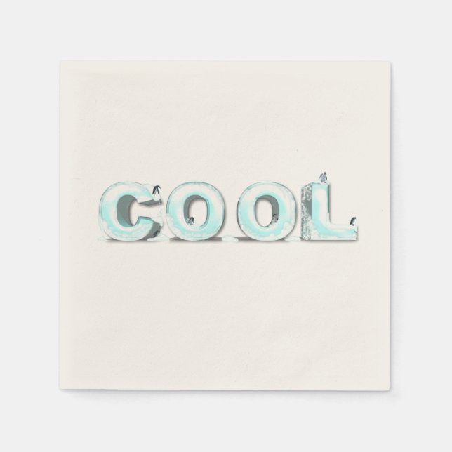 Cool Penguins Napkin (Front)