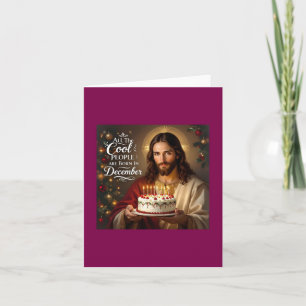 Cool people are born in december card