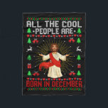 Cool People Are Born In December Christian Christm Fleece Blanket<br><div class="desc">Cool People Are Born In December Christian Christmas Sweater</div>