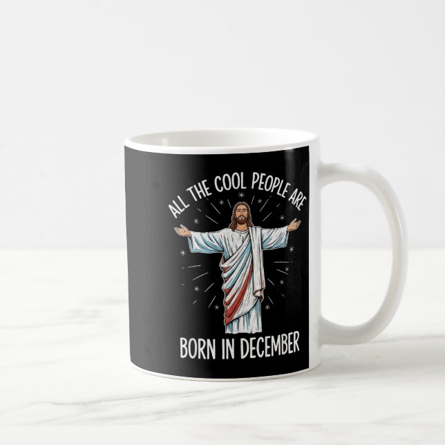 Cool People December Birthday Sritual Theme  Coffee Mug (Right)