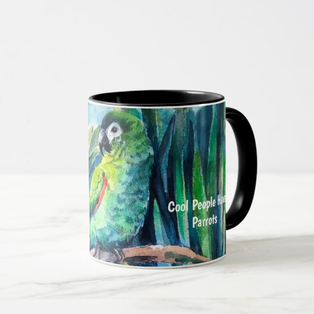 Cool People Have Parrots Mug (Front Right)
