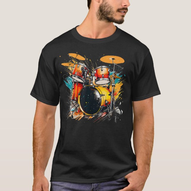 Cool Percussion Instrument For Beat And Drums Love T-Shirt (Front)