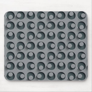 Cool Perforated Metal with Holes and Pins Mouse Mat