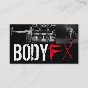 Cool Personal Trainer Gym Fitness Business Card