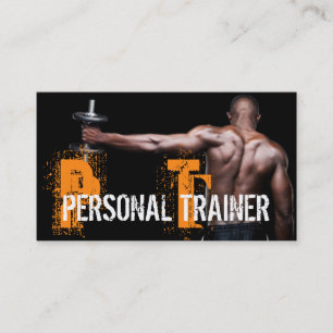 Cool Personal Trainer Gym Fitness Business Card