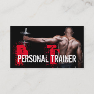 Cool Personal Trainer Gym Fitness Business Card