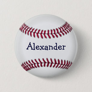 Cool Personalised Baseball 6 Cm Round Badge