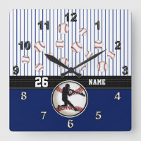 Cool Personalised Baseball Clock with Your Text