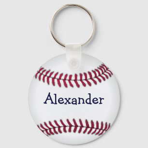 Cool Personalised Baseball Key Ring