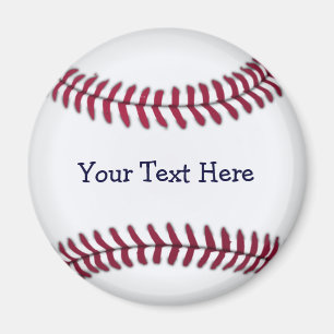 Cool Personalised Baseball Magnet