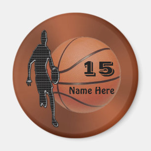 Cool Personalised Basketball Magnets for Boys Team