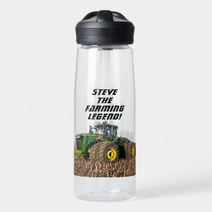 Cool Personalised Farming Legend Tractor Equipment Water Bottle