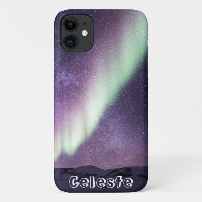 Cool Personalised Galaxy Mountian Scenery Case-Mate iPhone Case (Back)
