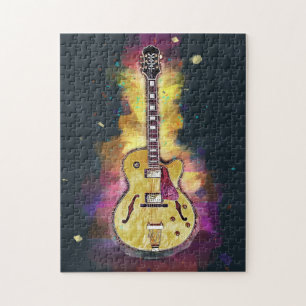 Cool Personalised Guitar Art Jigsaw Puzzle