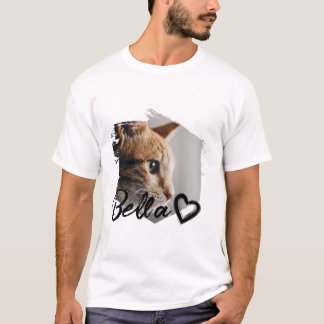 Cool Personalised Name and Photo for Your Pet T-Shirt