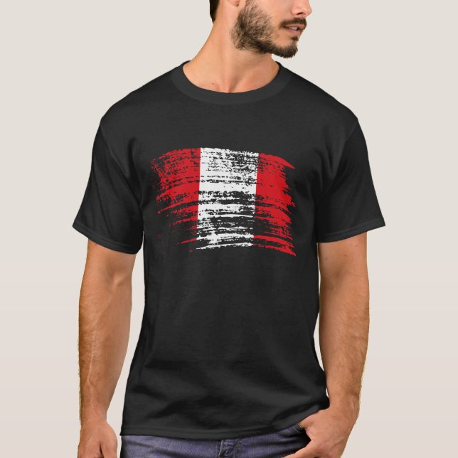 Cool Peruvian flag design T-Shirt (Front)