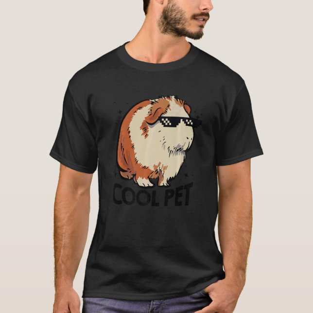 Cool Pet Graphic Guinea Pig Owner Pet Cavy Animal  T-Shirt (Front)
