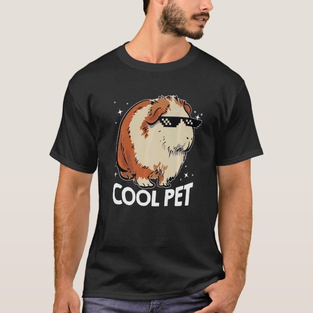 Cool Pet Graphic Guinea Pig Owner Pet Cavy Animal  T-Shirt (Front)
