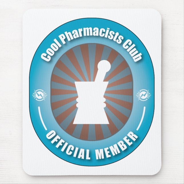 Cool Pharmacists Club Mouse Mat (Front)