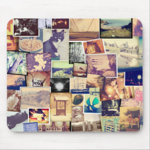 Cool Photo Filter Hipster Collage Mouse Mat