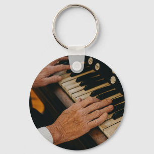Cool Piano Artwork Key Ring