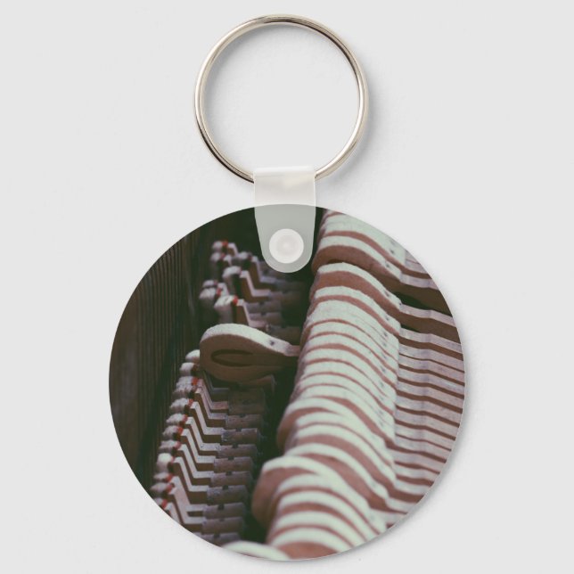 Cool Piano Artwork Key Ring (Front)