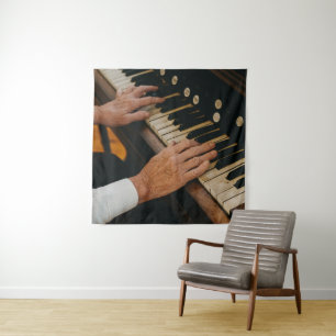 Cool Piano Artwork Tapestry