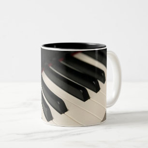 Cool Piano Design Two-Tone Coffee Mug