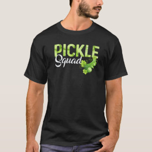Cool Pickle Cucumber Vegan Squad Green Grocer Gree T-Shirt