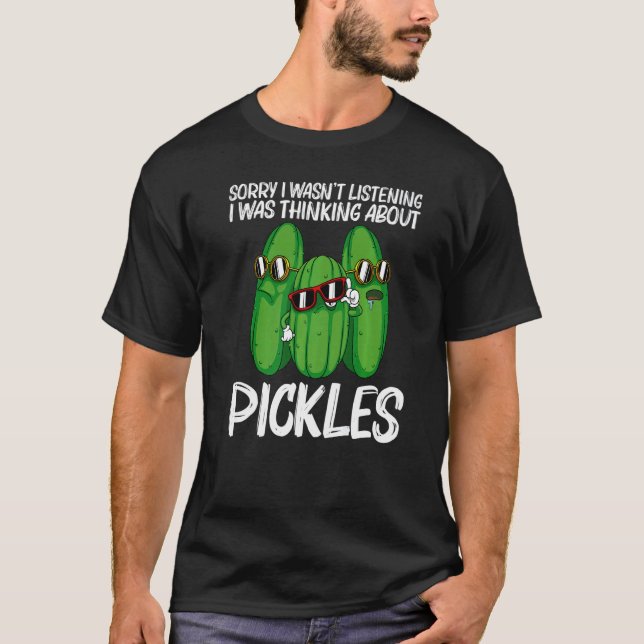 Cool Pickle For Men Women Pickle Food Cucumber T-Shirt (Front)