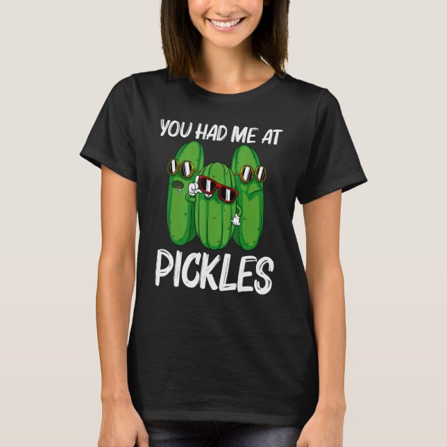 Cool Pickle For Men Women Pickle Food Cucumber   T-Shirt (Front)