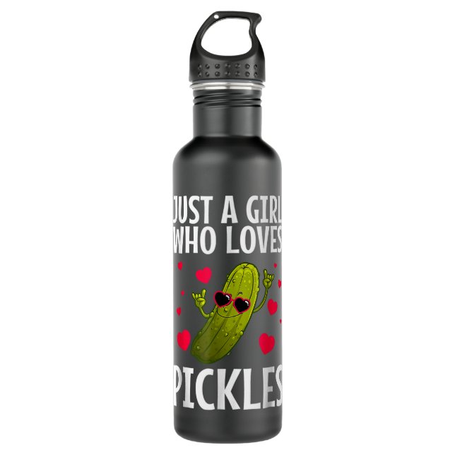 Cool Pickle For Women Girls Pickles Dill Pickle Cu 710 Ml Water Bottle (Front)